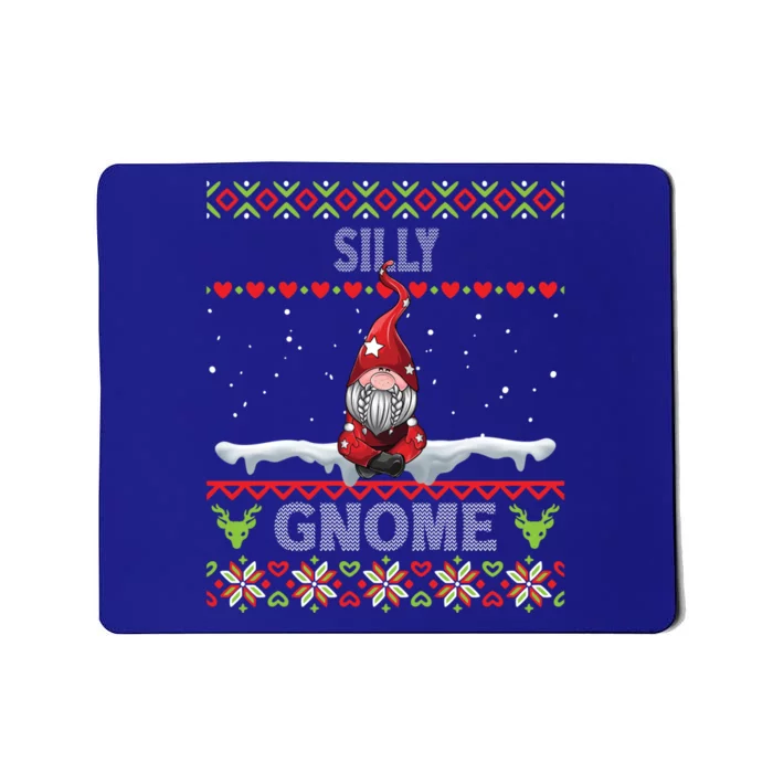 Silly Gnome Matching Family Christmas Ugly Pjs Funny Gift Mousepad