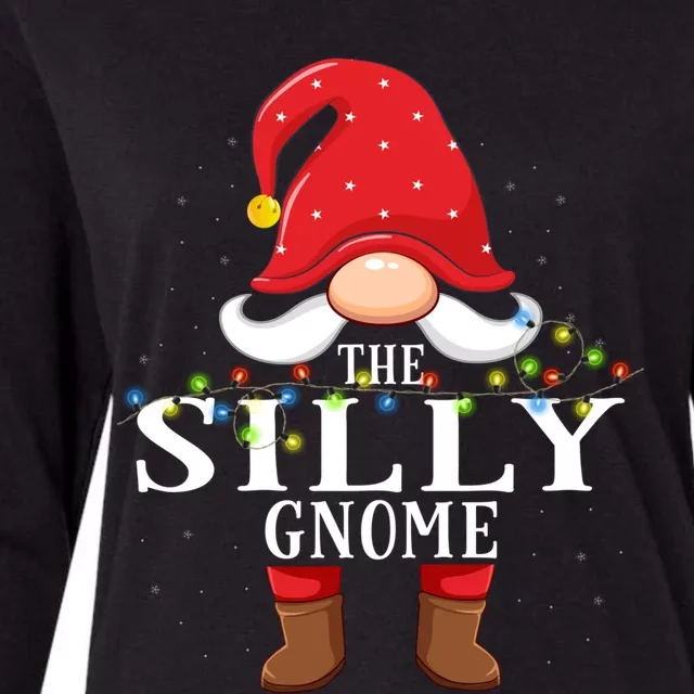 Silly Gnome Matching Christmas Family Pajama Gift Womens Cotton Relaxed Long Sleeve T-Shirt