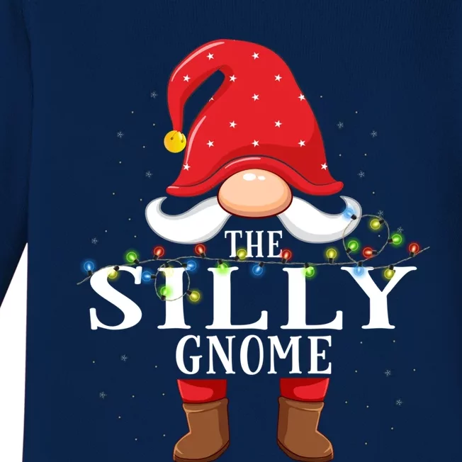 Silly Gnome Matching Christmas Family Pajama Gift Baby Long Sleeve Bodysuit