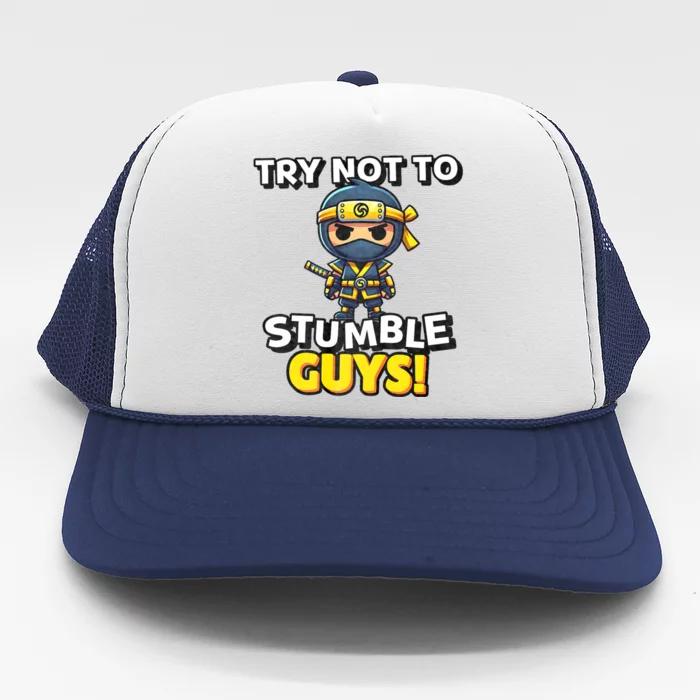 Stumble Guys Merch Ninjas Games Stumble Guys Trucker Hat