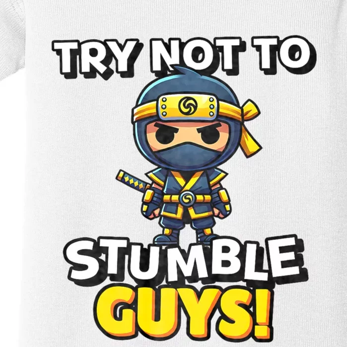 Stumble Guys Merch Ninjas Games Stumble Guys Baby Bodysuit