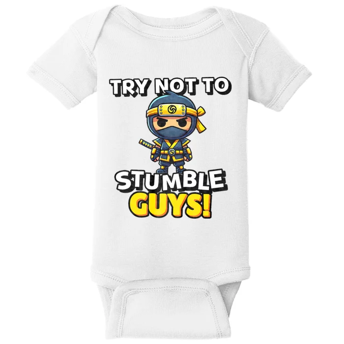 Stumble Guys Merch Ninjas Games Stumble Guys Baby Bodysuit