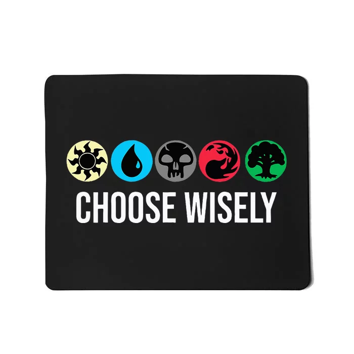 Symbols Gathering Magic Choose Wisely Blue Red Green Mousepad