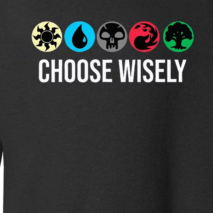 Symbols Gathering Magic Choose Wisely Blue Red Green Toddler Sweatshirt