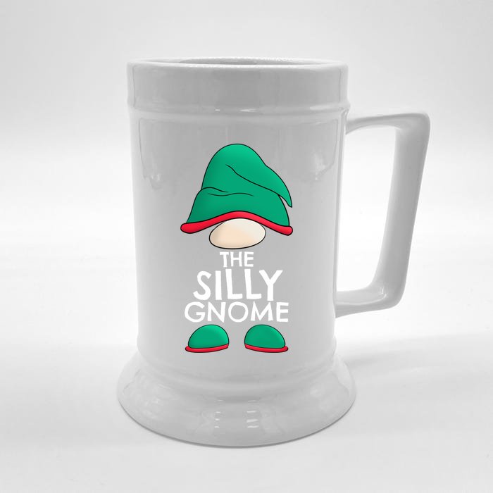 Silly Gnome Matching Family Christmas Pajama Outfits Xmas Gift Front & Back Beer Stein