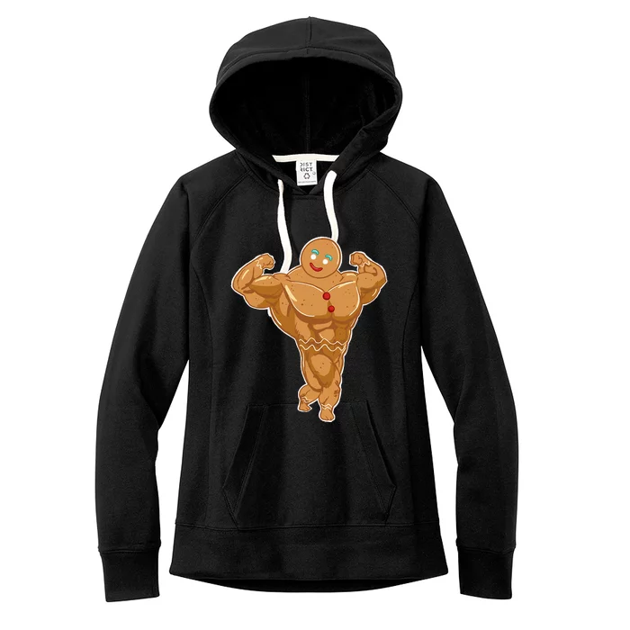 Superhero Gingerbread man Women's Fleece Hoodie