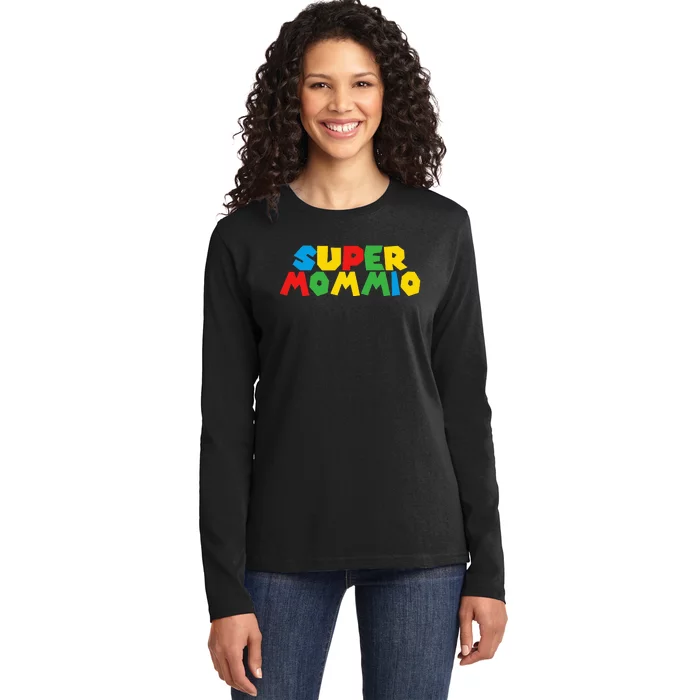 Super Gamer Mommio Women Day For Mothers From Husband Ladies Long Sleeve Shirt