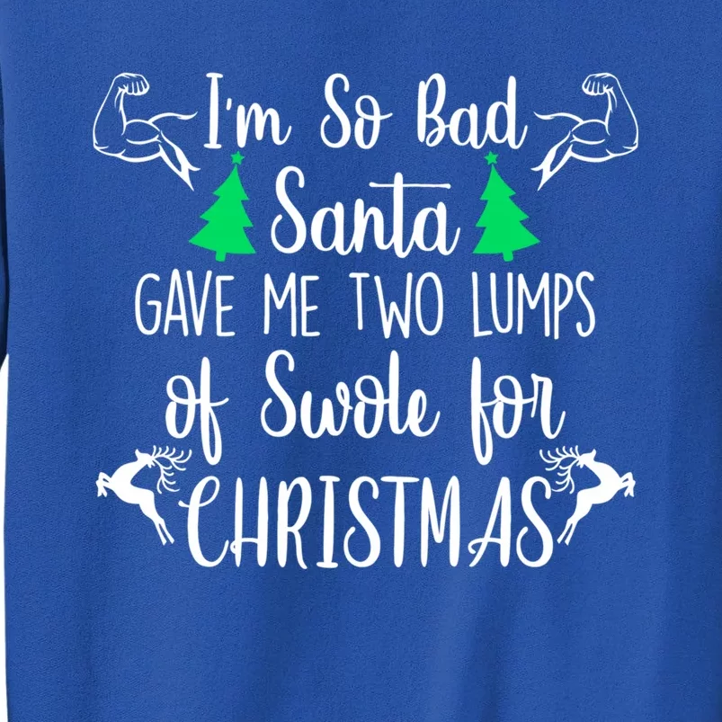 Santa Gave Me Two Lumps Of Swole Funny Christmas Fitness Gift Sweatshirt