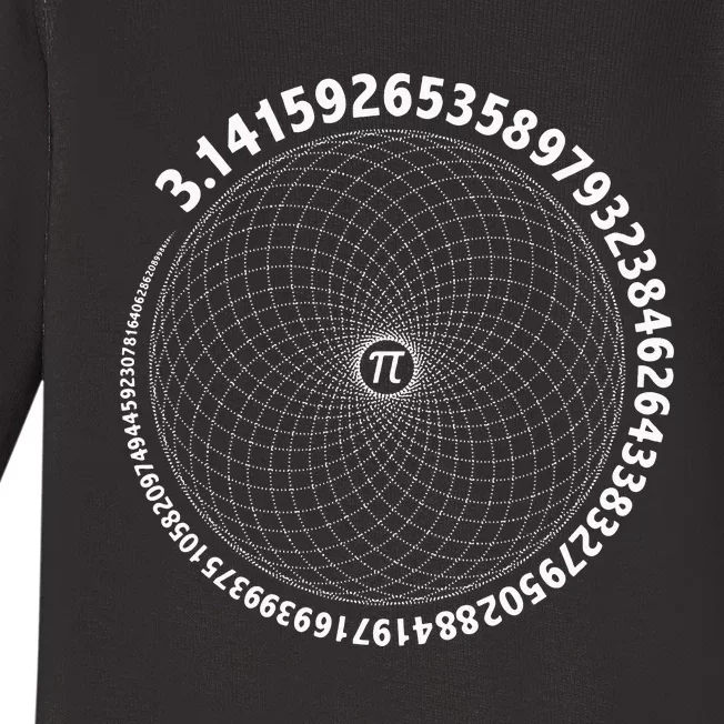 Sacred Geometry Math Science STEM 3.14 Pi Day Baby Long Sleeve Bodysuit