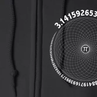 Sacred Geometry Math Science STEM 3.14 Pi Day Full Zip Hoodie