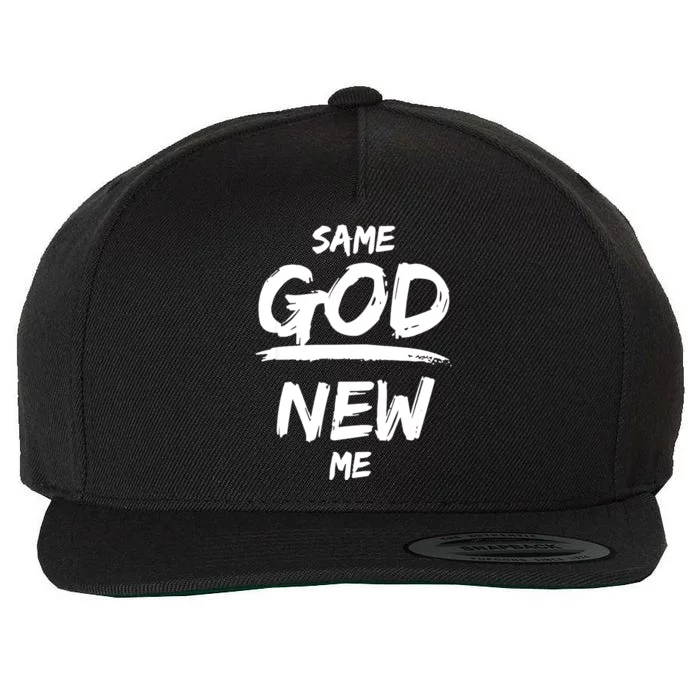 Same God New Me For Funny Jesus Wool Snapback Cap