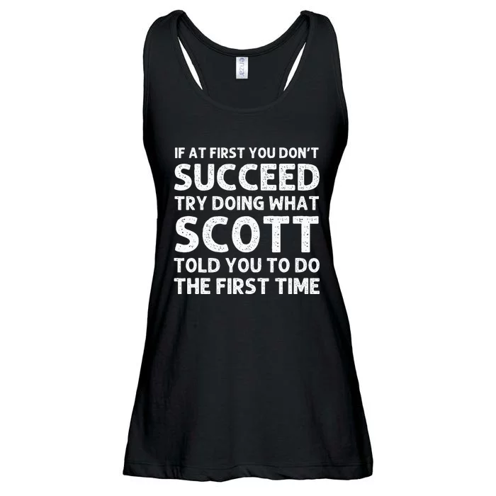 Scott Gift Name Personalized Birthday Funny Christmas Joke Ladies Essential Flowy Tank