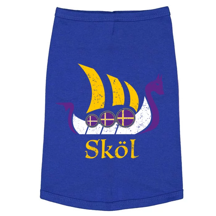 Skol Gift Nordic Scandinavian Vikings Boat Doggie Tank