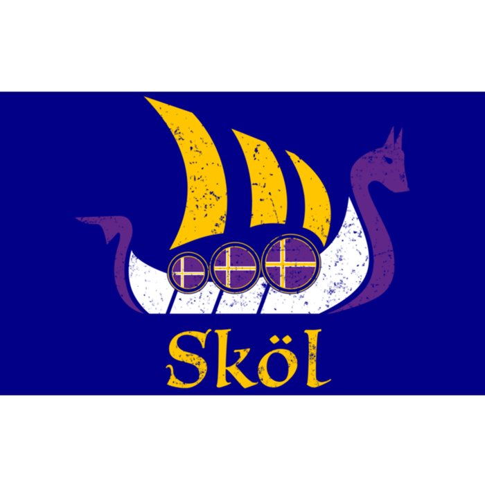 Skol Gift Nordic Scandinavian Vikings Boat Bumper Sticker