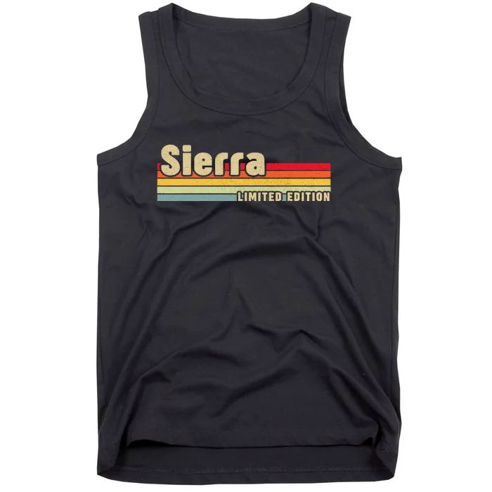 Sierra Gift Name Personalized Birthday Funny Christmas Tank Top