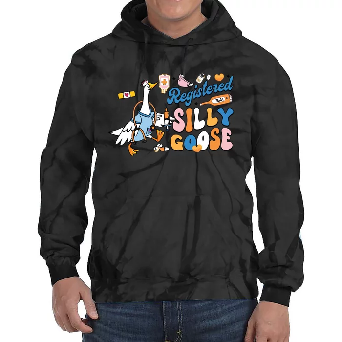 Silly Goose Nurse Tie Dye Hoodie