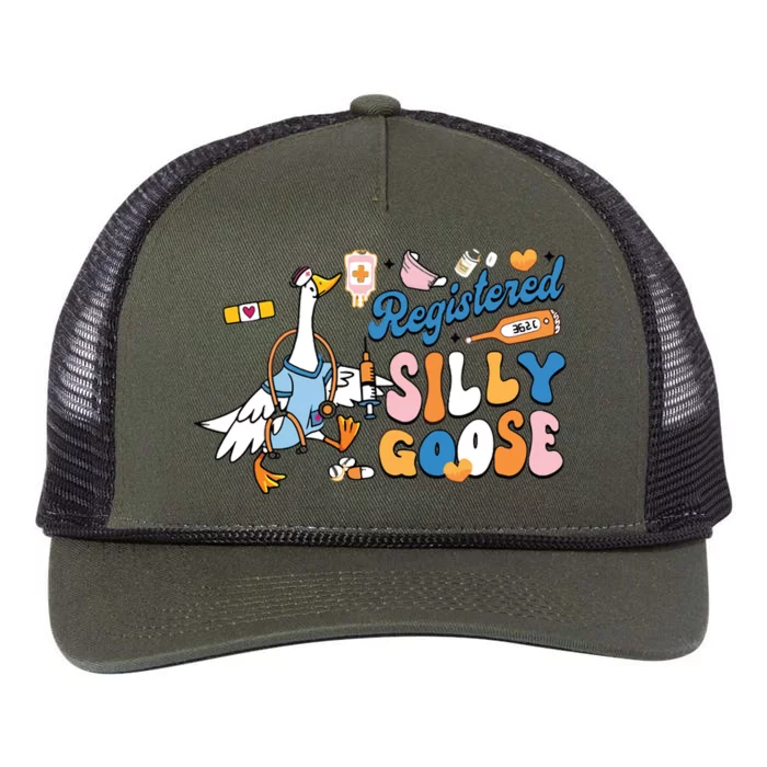 Silly Goose Nurse Retro Rope Trucker Hat Cap