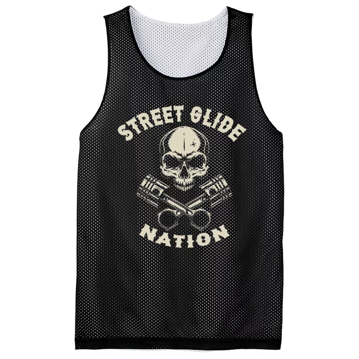 Street Glide Nation Cool Biker Motorcycle Motocycles Mesh Reversible Basketball Jersey Tank