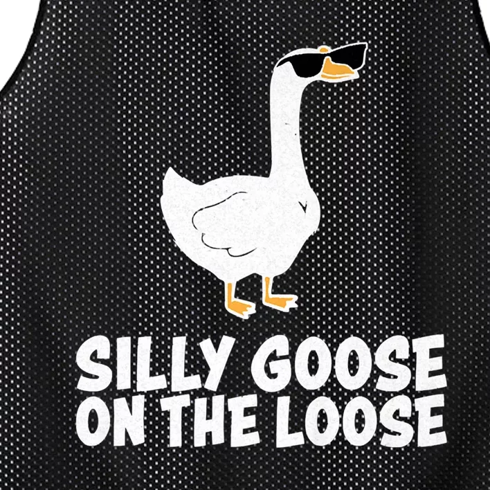 Silly Goose On The Loose Mesh Reversible Basketball Jersey Tank