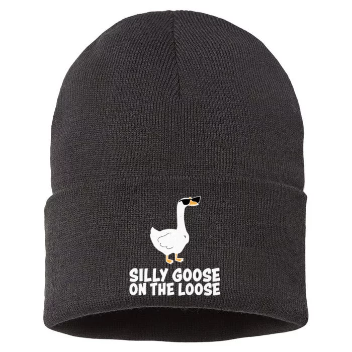 Silly Goose On The Loose Sustainable Knit Beanie