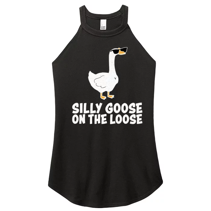 Silly Goose On The Loose Women’s Perfect Tri Rocker Tank