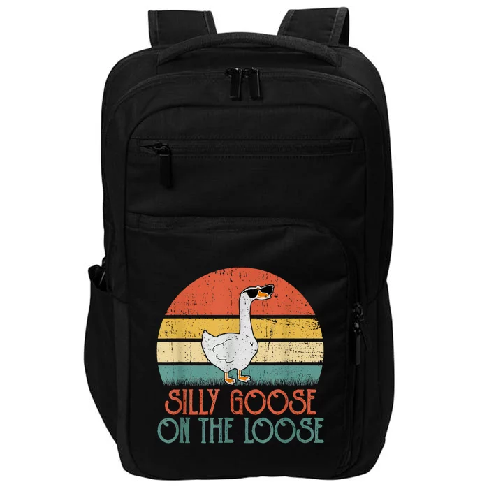 Silly Goose On The Loose Funny Saying Impact Tech Backpack