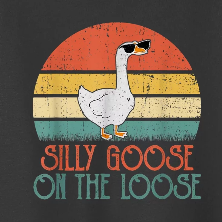 Silly Goose On The Loose Funny Saying Toddler T-Shirt