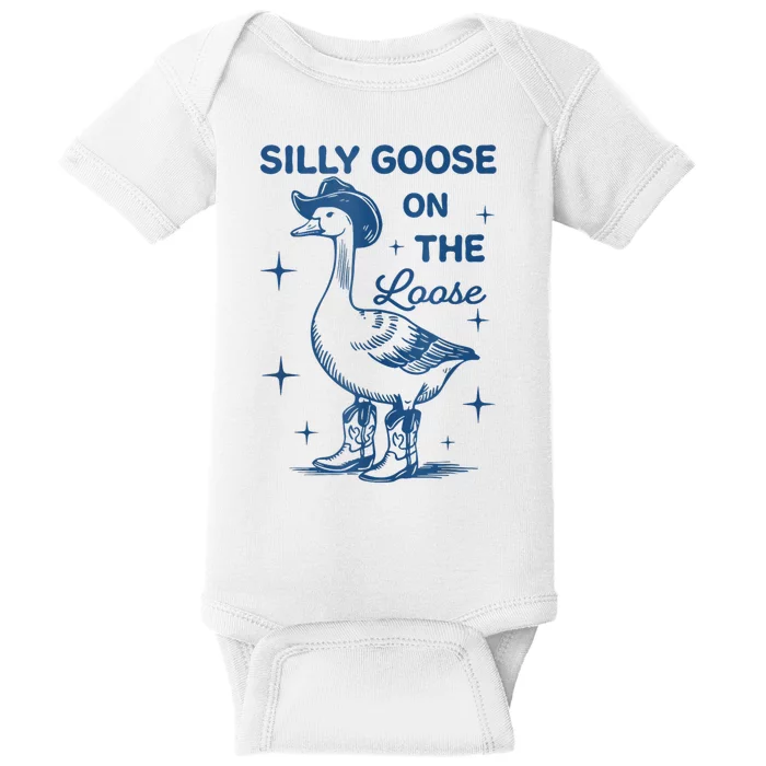 Silly Goose On The Loose Baby Bodysuit