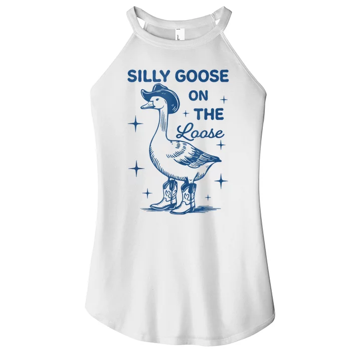 Silly Goose On The Loose Women’s Perfect Tri Rocker Tank