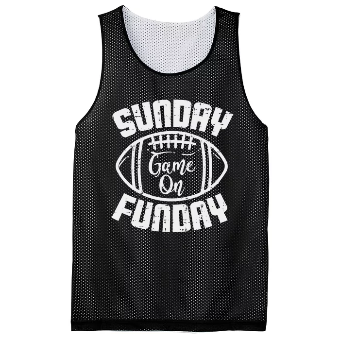 Sunday Game On Funday American Football Day Mesh Reversible Basketball Jersey Tank