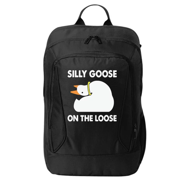 Silly Goose On The Losse Funny Duck City Backpack