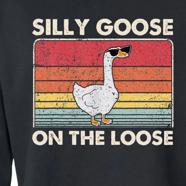 Silly Goose On The Loose Silly Goose University Cropped Pullover Crew