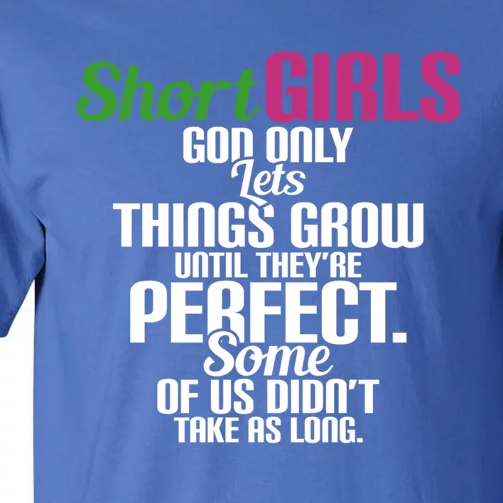 Short God Only Lets Things Grow Until Theyre Perfect Gift Tall T-Shirt