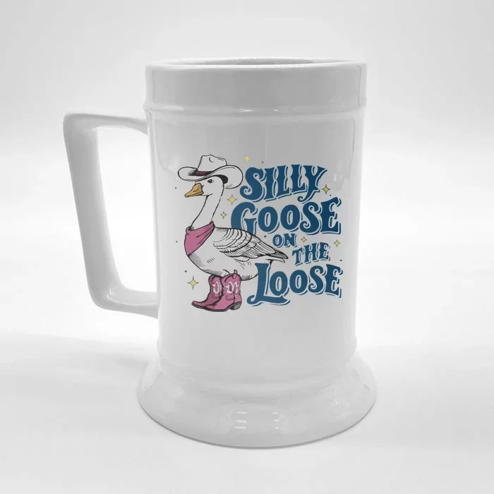 Silly Goose On The Loose Front & Back Beer Stein