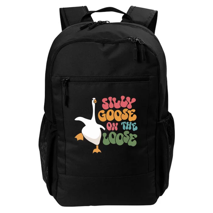 Silly Goose On The Loose Retro Groovy Silly Goose Club Daily Commute Backpack