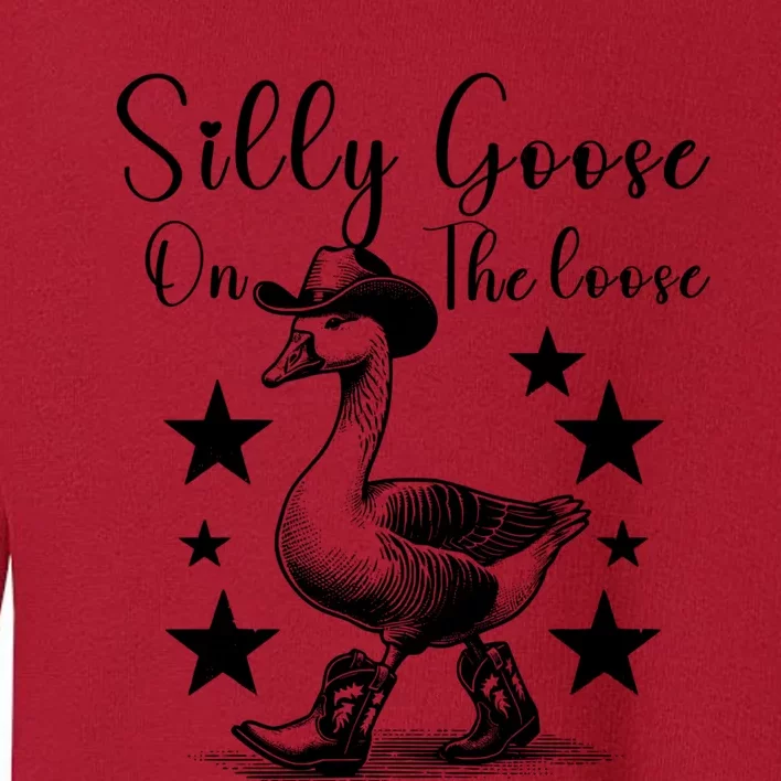 Silly Goose On The Loose Toddler Sweatshirt