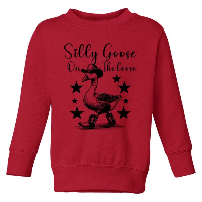 Silly Goose On The Loose Toddler Sweatshirt