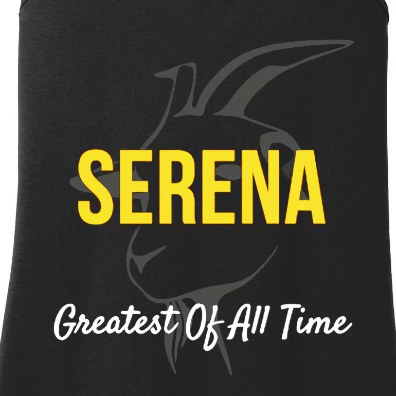 Serena Greatest Of All Time GOAT Serena Williams Professional Tennis Player Ladies Essential Tank