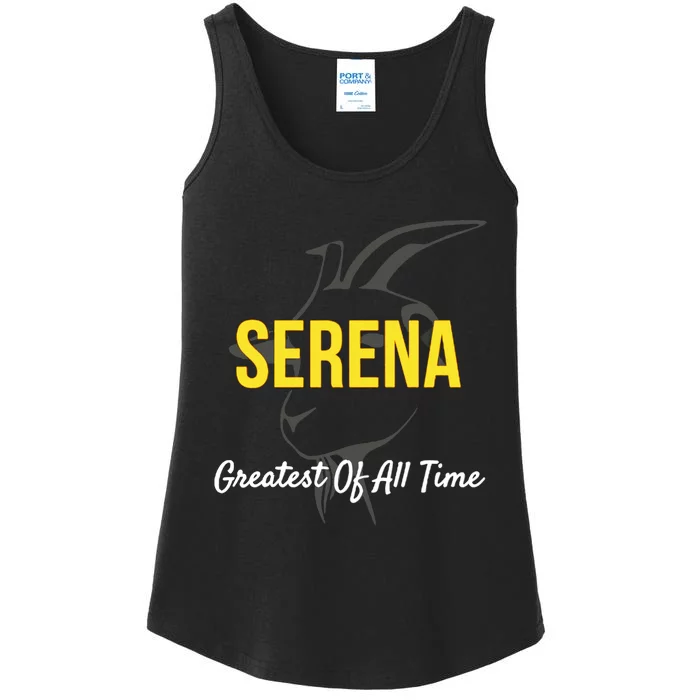 Serena Greatest Of All Time GOAT Serena Williams Professional Tennis Player Ladies Essential Tank