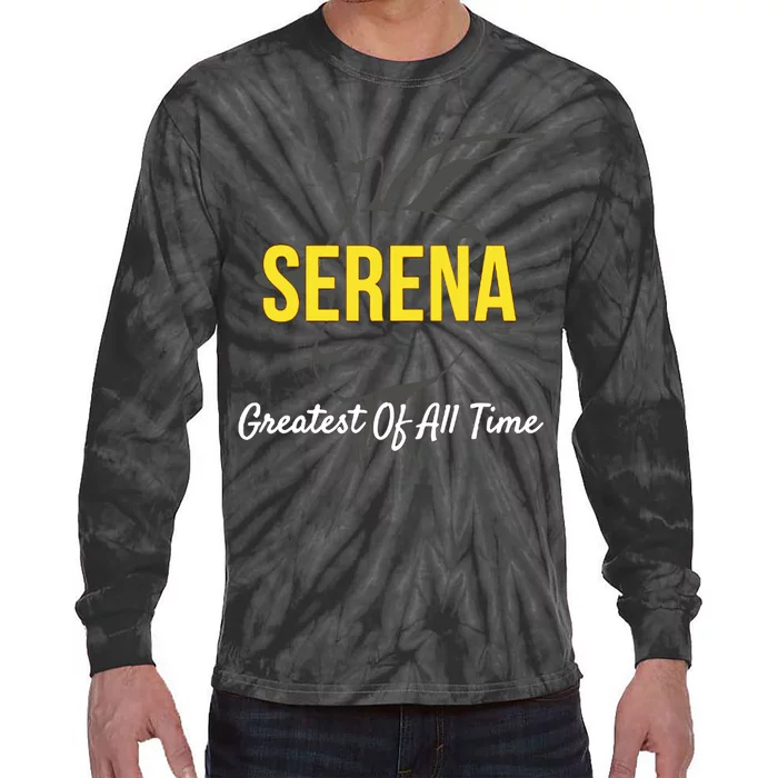 Serena Greatest Of All Time GOAT Serena Williams Professional Tennis Player Tie-Dye Long Sleeve Shirt