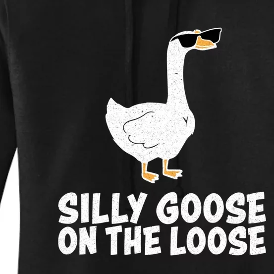 Silly Goose On The Loose Women's Pullover Hoodie