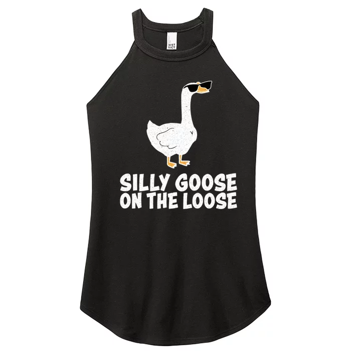 Silly Goose On The Loose Women’s Perfect Tri Rocker Tank