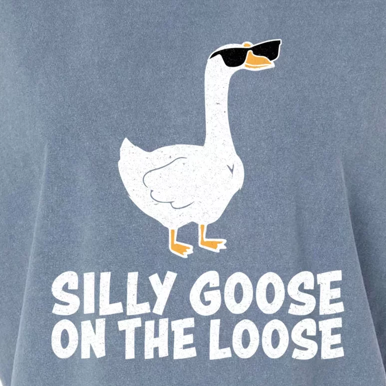 Silly Goose On The Loose Garment-Dyed Women's Muscle Tee