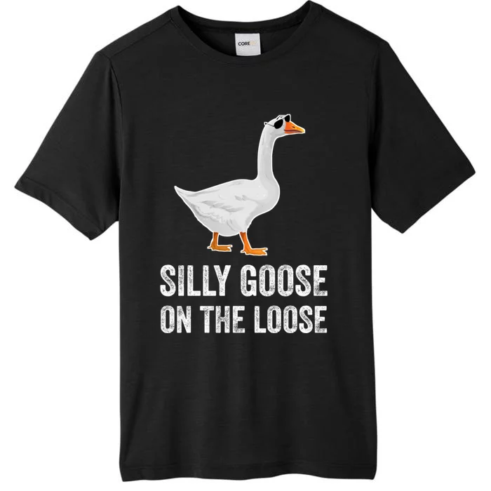 Silly Goose On The Loose Funny Goose ChromaSoft Performance T-Shirt