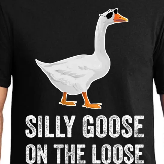 Silly Goose On The Loose Funny Goose Pajama Set