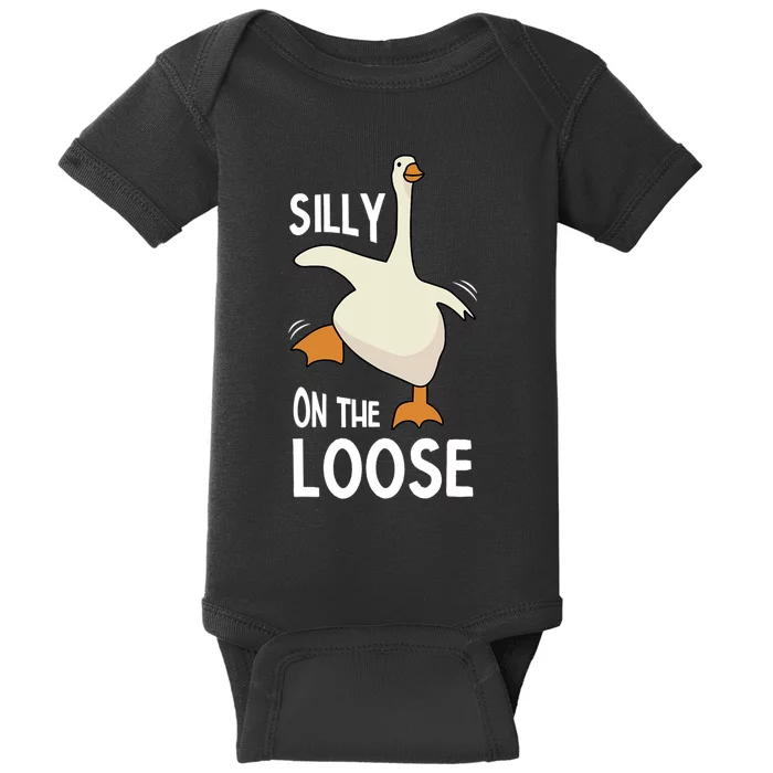 Silly Goose On The Loose Baby Bodysuit