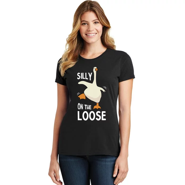 Silly Goose On The Loose Women's T-Shirt