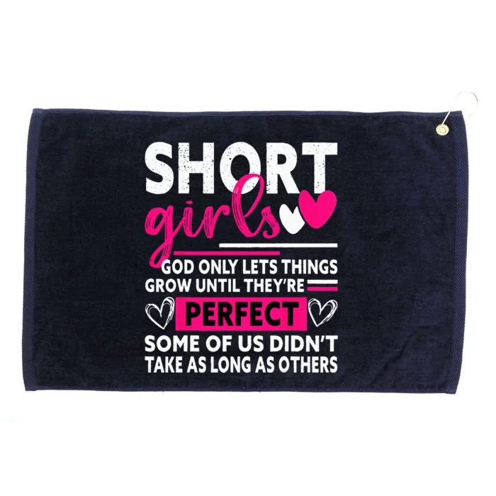 Short God Only Lets Things Grow Funny Short Women Cute Grommeted Golf Towel