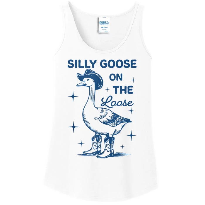 Silly Goose On The Loose Ladies Essential Tank