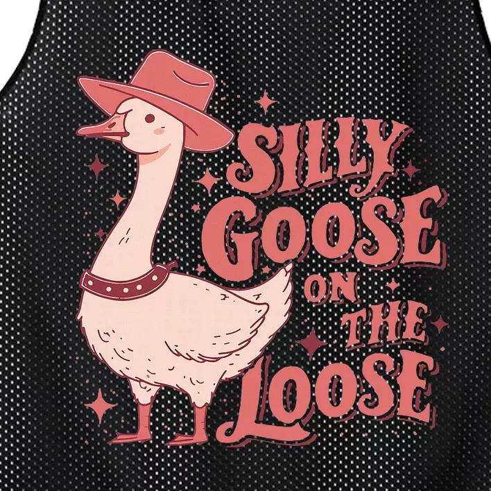 Silly Goose On The Loose Cow Cow Mesh Reversible Basketball Jersey Tank